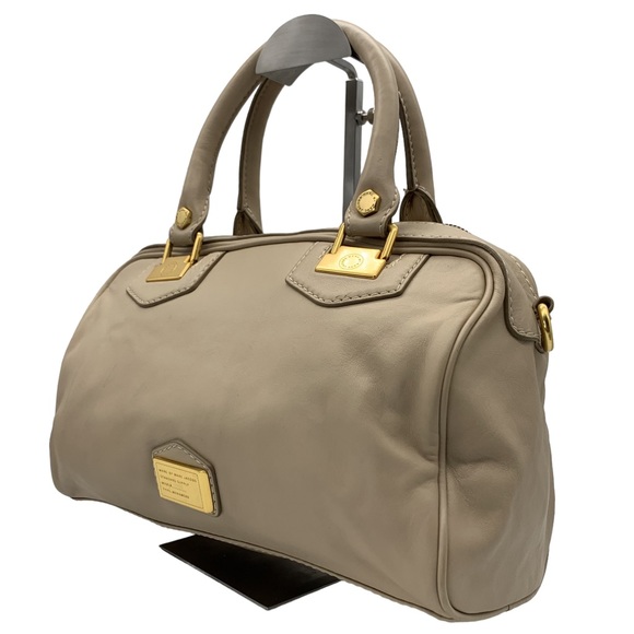 Marc Jacobs Smooth Leather Tote Handbag Crossbody Bag in Beige - Picture 4 of 16